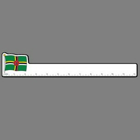 12" Ruler W/ Flag of Dominica