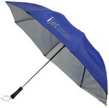Custom Silver Esquire Folding Umbrella, 18.5