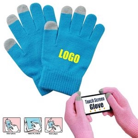Custom Touch Screen Gloves, 8 1/4" L X 4 3/4" W