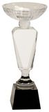 Custom Clear Crystal Cup w/Black Pedestal Base (12