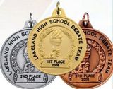 Custom Achievement Award Medal w/ School Name & Placement Date (1 1/2