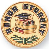 Blank Scholastic Award Pin (Honor Student), 3/4