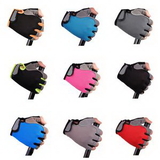 Custom Half Finger Cycling Gloves, 6 1/10" L x 3 9/10" W