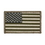Blank Green U.S. American Flag Patch, 3.5" W x 2" H, Price/piece