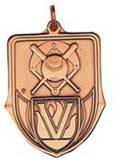 Custom 100 Series Stock Medal (Baseball) Gold, Silver, Bronze