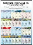 Custom Elements Large Memo Year-In-View Calendar - Thru 5/31/12