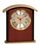Custom 6 1/2" Mahogany Finish Gold Top Clock, Price/piece
