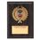 5"x7" Simulated Walnut Plaque w/Gold Plate, Plastic Wreath Takes Insert, Price/piece