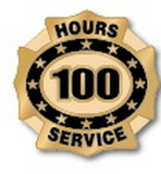Custom 100 Hours of Service Deluxe Clutch Pin
