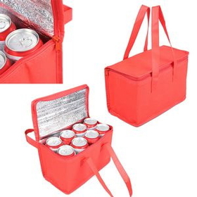 Custom Organizer Nonwoven Cooler Bag, 11" L x 7" W x 11" H