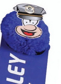 Custom Police Mophead Bookmark Weepul, 8" L X 1.75" W