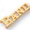 Blank Band Chenille Letter Pin, Price/piece
