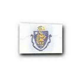 Custom Woven State Flag Applique - Massachusetts