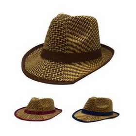 Custom Paper Straw Beach Hat, 15 3/4" L x 5 1/2" H