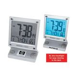 Custom Touch Screen Jumbo LCD Radio-Controlled Alarm Clock w/Thermometer