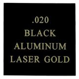 Custom Black Over Gold Aluminum Engraving Sheet Stock (12