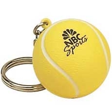 Custom Tennis Ball Stress Reliever Keytag