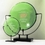 Custom Celery Green Spinoza Bowl Art Glass Award w/ Steel Base (17"), Price/piece