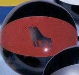 Custom Inflatable 2 Tone Beachball - Black/Red / 16