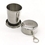 Custom 4.5oz Collapsible Stainless Steel Cup, 2 1/2" Diameter x 3" H, Price/piece
