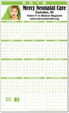 Custom Full Color Premium Plastic Write-On/ Wipe-Off Year-At-A-Glance Calendar (Vertical), 23