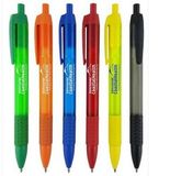 Custom USA Collection Pen with Colored Clip & Rubber Grip
