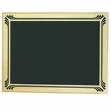 Blank Screened Plate W/Gold Frosted Etched Border (4
