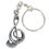 G-Clef Music Symbol Pewter Key Chain, Price/piece