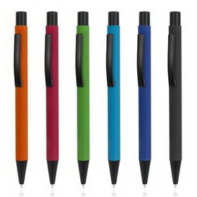 Custom Colorful Series Metal Ballpoint Pen, 5.35" L x 0.39" W