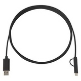 Custom 3-In-1 10 Ft. Braided Charging Cable, 10' H