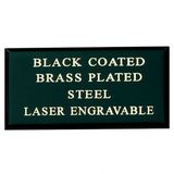Blank Black Brass Plated Steel Engraving Plate (3