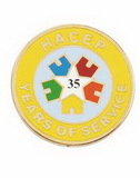 Custom Cloisonne Recognition/Award and Years of Service Pin (1 1/4