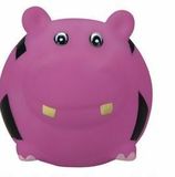 Custom Rubber Soccer Ball Shaped Hippo Dog Toy