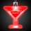 Custom 24" Red Martini Light-Up Pendant Necklace, Price/piece