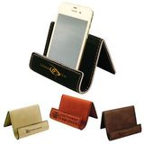 Custom Laserable Leatherette Phone/ Card Easel- Screen Imprint, 3.5