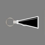 Custom Key Ring & Punch Tag - Megaphone Silhouette