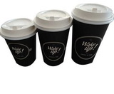 Custom 21oz Single Wall Hot Paper Cup With Lid, 6