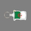 Key Ring & Full Color Punch Tag W/ Tab - Flag of Algeria, Price/piece