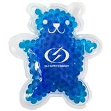 Custom Blue Teddy Bear Hot/ Cold Pack with Gel Beads, 5 3/4