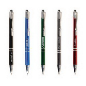 Custom Stylus Ballpoint Pen, Corliss Stylus & Pen, 5.375" L