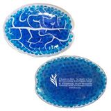 Custom Blue Brain Hot/ Cold Pack with Gel Beads, 4 1/2