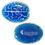 Custom Blue Brain Hot/ Cold Pack with Gel Beads, 4 1/2" L x 3 1/2" W x 1/2" Thick, Price/piece