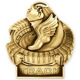 Custom 3 1/2'' Track Standup Medal (G