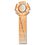 Custom 11-1/2" Stock Rosette/ Trophy Cup On Medallion (Honor Roll Award), Price/piece