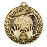 Custom 1 3/4'' Volleyball Medal (G)