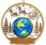 Custom Earth Christmas Ornament