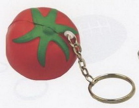 Custom Tomato Keychain Stress Reliever Toy
