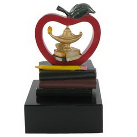 Blank Scholastic Recognition Award Scholastic Resin Trophy, 5" H(Without Base)