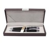 Custom Executive Pen and Pencil Set w/ Black Barrels
