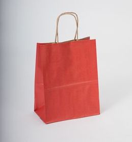 Custom Natural Tint Really Red Shadow Stripe Bag (16"x6"x13")